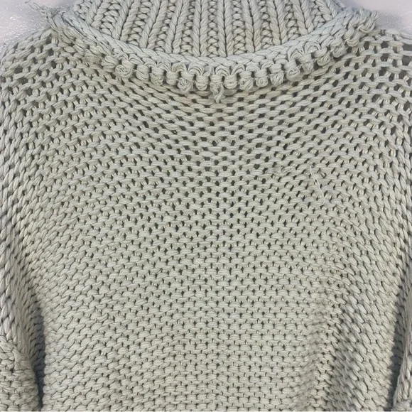 Free People My Only Sunrise Chunky Open Cable Knit Oversized Slouchy Sweater - Picture 16 of 16